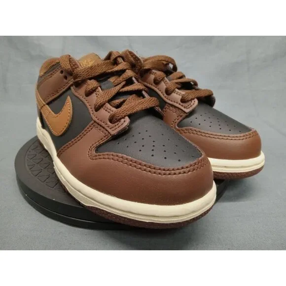 Nike Dunk Low (PSE) Sneakers Leather Black Tan Cacao Size 3Y NEW NO BOX! - Picture 3 of 11
